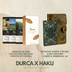 Libreta Herencia + Funda Libreta Haku Cuero + Trilogy Collection Durca