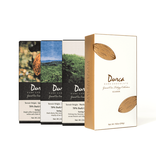 Trilogy Chocolate Collection: 3 Signature Harvests Chocolate Bars | 70% Dark | 216grams